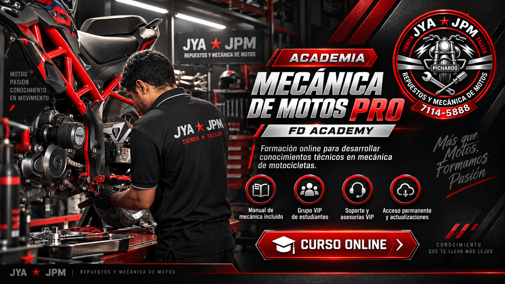 Mecánica de Motos PRO — FD Academy, curso online